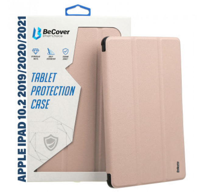 Чохол до планшета BeCover Tri Fold Hard Apple iPad 10.2 2019/2020/2021 Pink (711127)