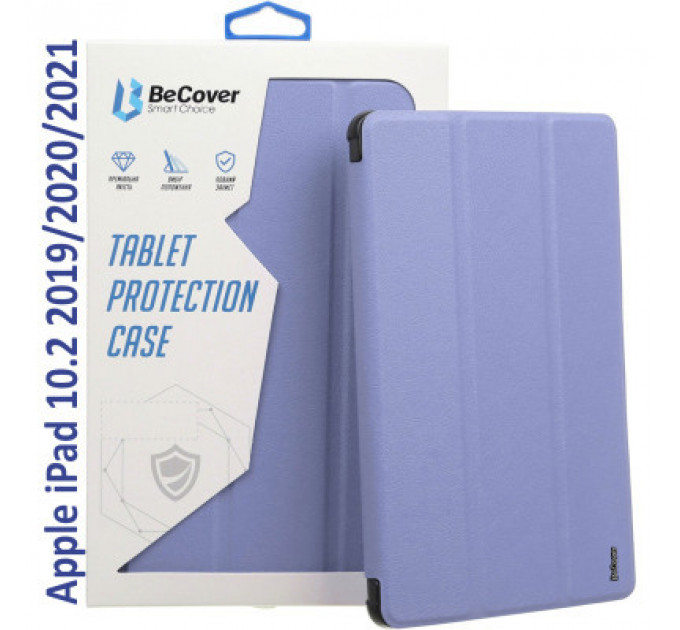 Чохол до планшета BeCover Tri Fold Hard Apple iPad 10.2 2019/2020/2021 Purple (709657) (709657)