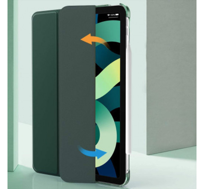 Чохол до планшета BeCover Tri Fold Hard Apple iPad Air (4/5) 2020/2022 10.9" Dark Green (709662) (709662)