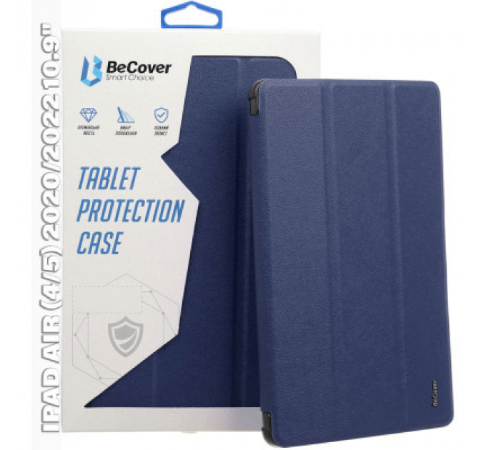 Чохол до планшета BeCover Tri Fold Hard Apple iPad Air (4/5) 2020/2022 10.9" Deep Blue (711128)