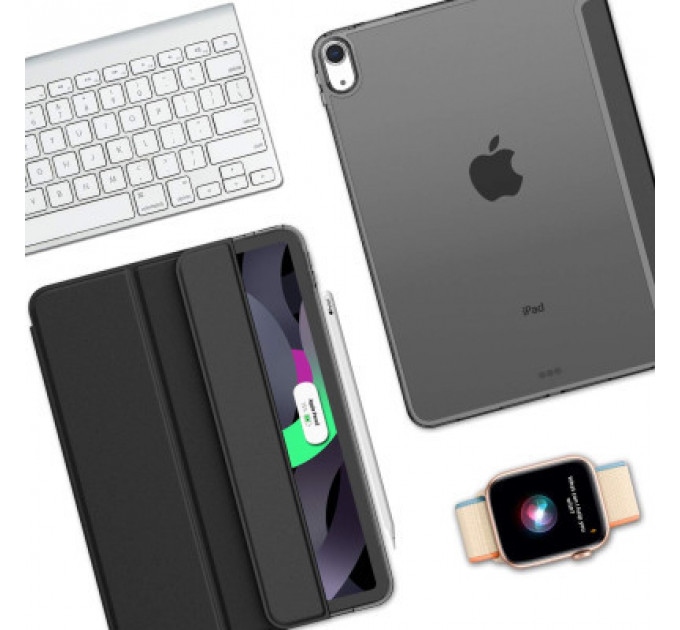 Чохол до планшета BeCover Tri Fold Hard Apple iPad Air 11" M2 2024 Black (711412)