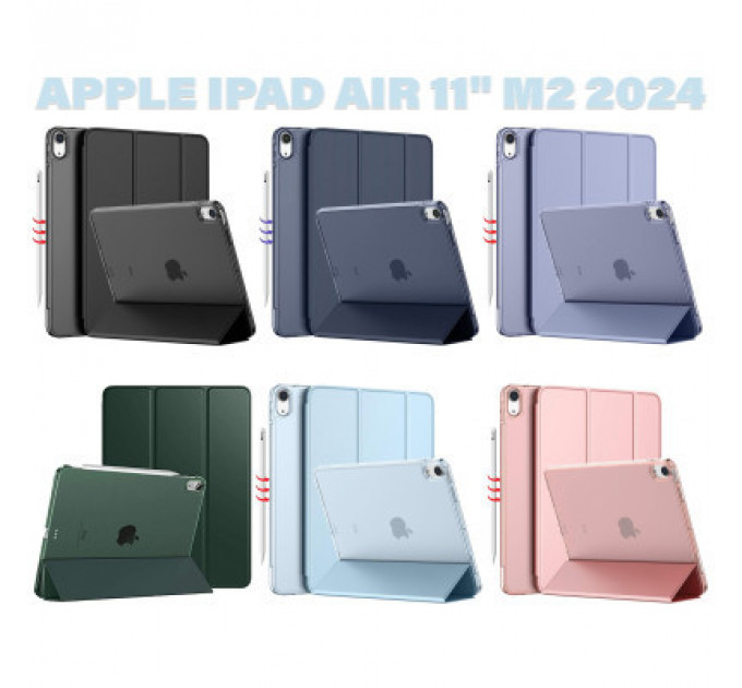 Чохол до планшета BeCover Tri Fold Hard Apple iPad Air 11" M2 2024 Purple (711417)