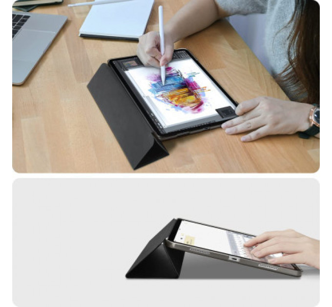 Чохол до планшета BeCover Tri Fold Hard Apple iPad Air 13" M2 2024 Black (711471)