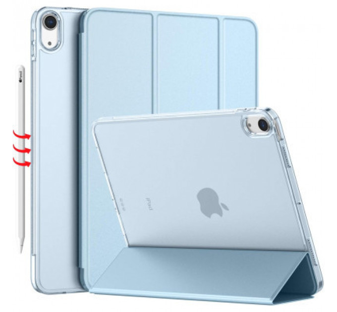 Чохол до планшета BeCover Tri Fold Hard Apple iPad Air 4 10.9 2020/2021 Light Blue (709658) (709658)
