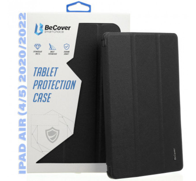 Чохол до планшета BeCover Tri Fold Hard TPU Apple iPad Air (4/5) 2020/2022 10.9" Black (711106)