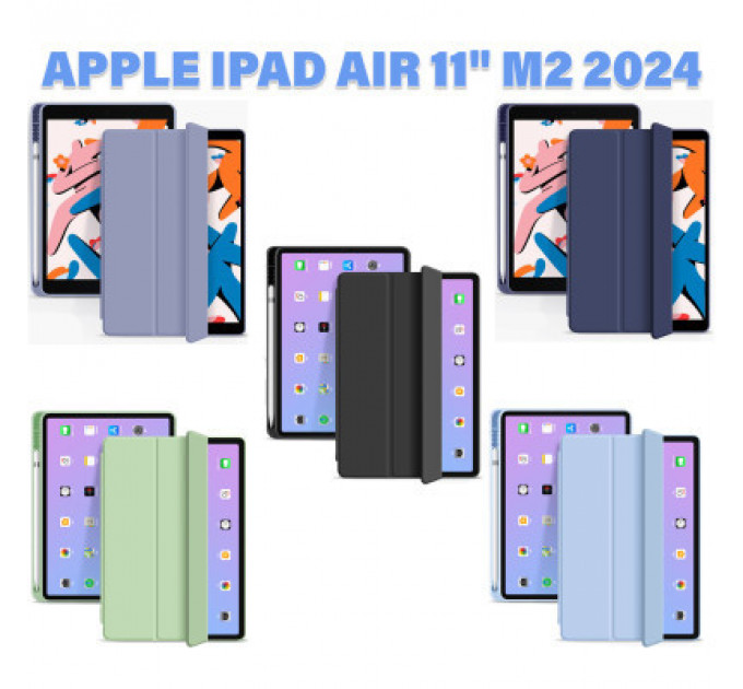 Чохол до планшета BeCover Tri Fold Hard TPU Apple iPad Air 11" M2 2024 Green (711402)