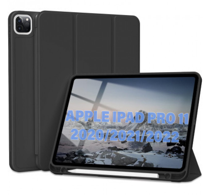 Чохол до планшета BeCover Tri Fold Hard TPU Apple iPad Pro 11 2020/2021/2022 Black (711109)