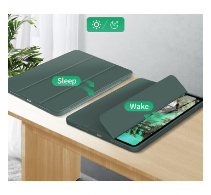 Чохол до планшета BeCover Tri Fold Hard TPU Apple iPad Pro 11 2020/2021/2022 Dark Green (711110)