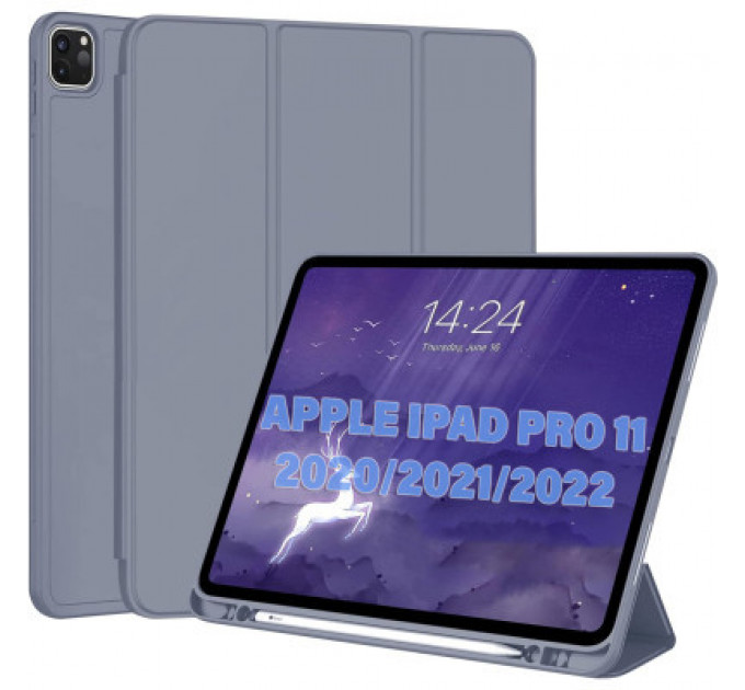 Чохол до планшета BeCover Tri Fold Hard TPU Apple iPad Pro 11 2020/2021/2022 Purple (711114)