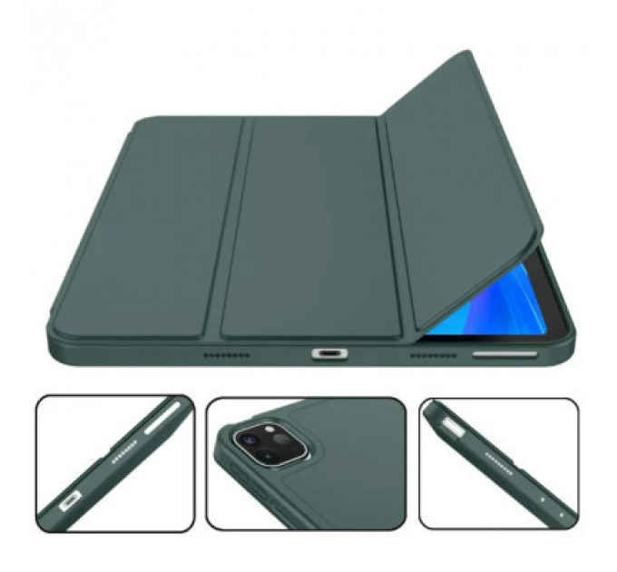 Чохол до планшета BeCover Tri Fold Hard TPU Apple iPad Pro 12.9 2020/2021/2022 Dark Green (711116)