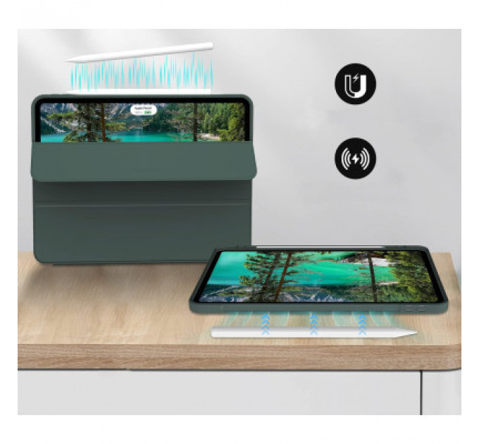 Чохол до планшета BeCover Tri Fold Hard TPU Apple iPad Pro 12.9 2020/2021/2022 Dark Green (711116)