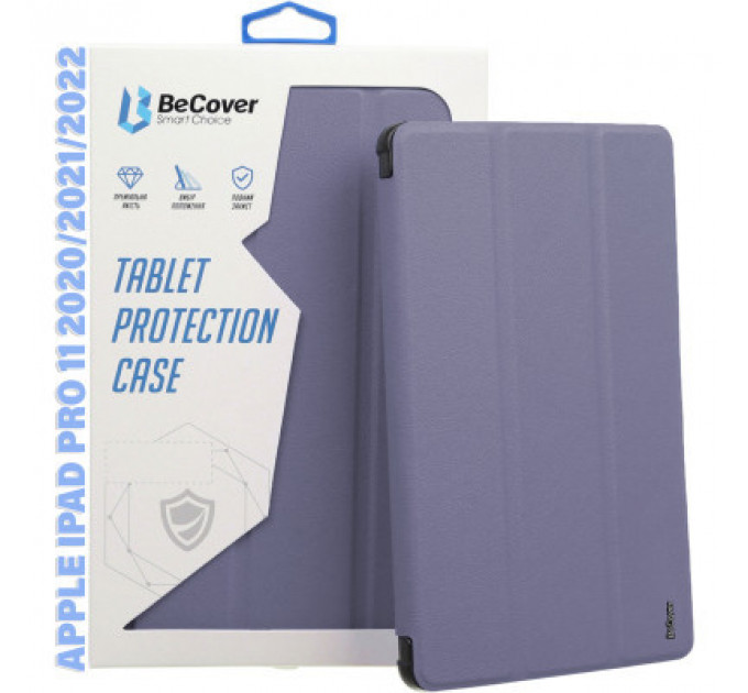 Чохол до планшета BeCover Tri Fold Hard TPU Apple iPad Pro 12.9 2020/2021/2022 Purple (711117)