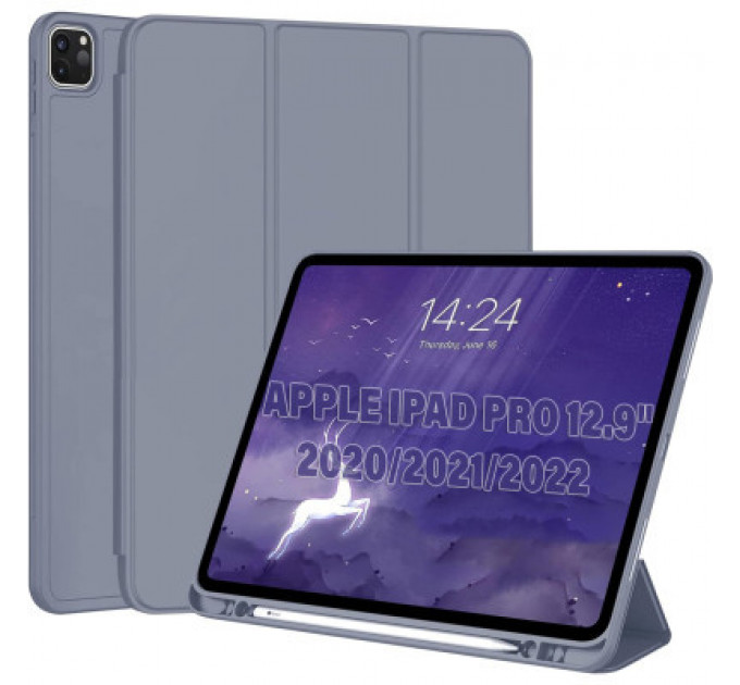 Чохол до планшета BeCover Tri Fold Hard TPU Apple iPad Pro 12.9 2020/2021/2022 Purple (711117)