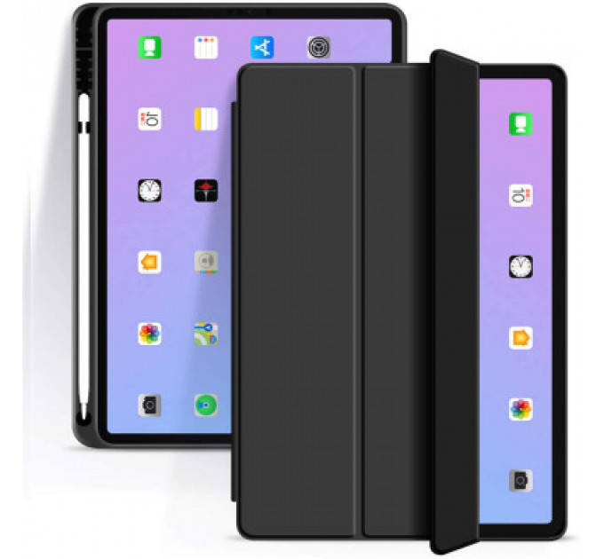 Чохол до планшета BeCover Tri Fold Hard TPU Apple iPad Air 4 10.9 2020/2022 Black (706749) (706749)
