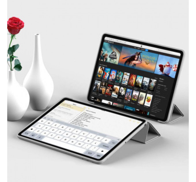 Чохол до планшета BeCover Tri Fold Soft TPU Silicone Apple iPad Air (4/5) 2020/2022 10.9" Gray (711132)
