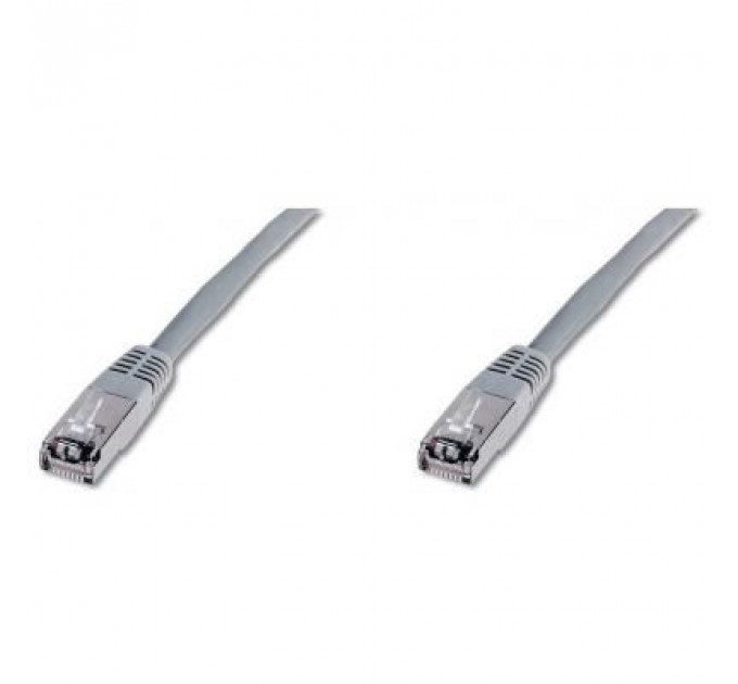 Патч-корд Digitus 0.5м, cat.5e, SF-UTP, AWG 26/7, gray (DK-1531-005)