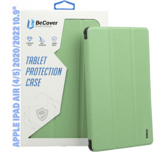 Чохол до планшета BeCover Tri Fold Soft TPU Silicone Apple iPad Air (4/5) 2020/2022 10.9" Green (711131)