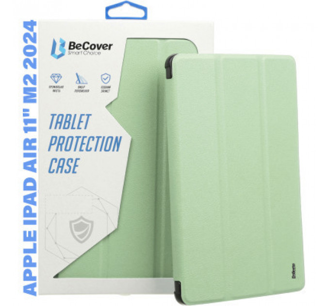Чохол до планшета BeCover Tri Fold Soft TPU Silicone Apple iPad Air 11" M2 2024 Green (711407)