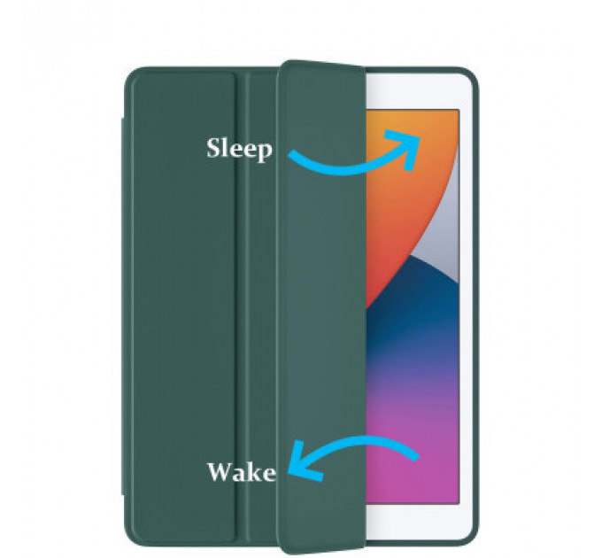 Чохол до планшета BeCover Tri Fold Soft TPU Silicone Apple iPad Air 4 10.9 2020/2021 Dark Green (706870) (706870)