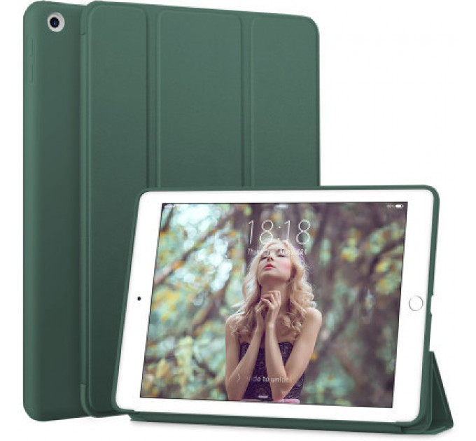 Чохол до планшета BeCover Tri Fold Soft TPU Silicone Apple iPad Air 4 10.9 2020/2021 Dark Green (706870) (706870)