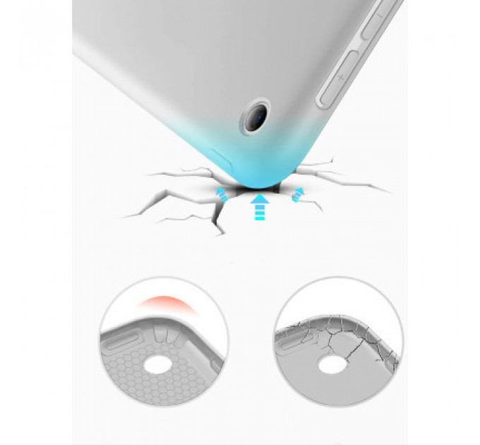 Чохол до планшета BeCover Tri Fold Soft TPU Silicone Apple iPad Air 4 10.9 2020/2021 Gray (706872) (706872)