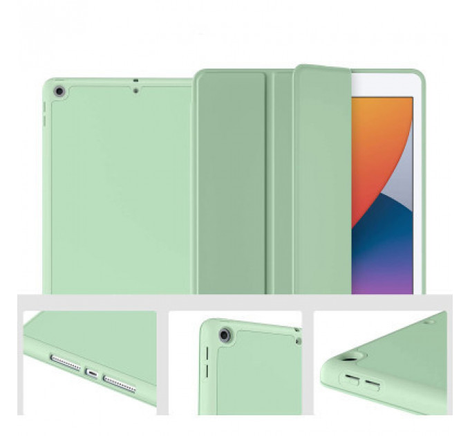 Чохол до планшета BeCover Tri Fold Soft TPU Silicone Apple iPad Air 4 10.9 2020/2021 Green (706871) (706871)