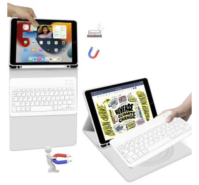 Чохол до планшета BeCover Keyboard Apple iPad 10.9" 2022 Gray (711140)