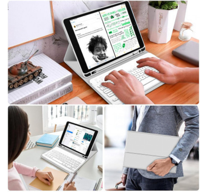 Чохол до планшета BeCover Keyboard Apple iPad 10.9" 2022 Gray (711140)