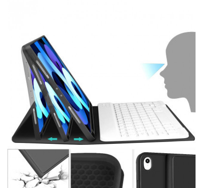 Чохол до планшета BeCover Keyboard Apple iPad Air (4/5) 2020/2022 10.9" Black (711144)