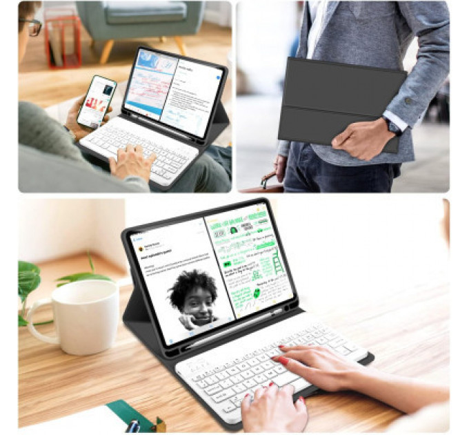 Чохол до планшета BeCover Keyboard Apple iPad Air (4/5) 2020/2022 10.9" Black (711144)