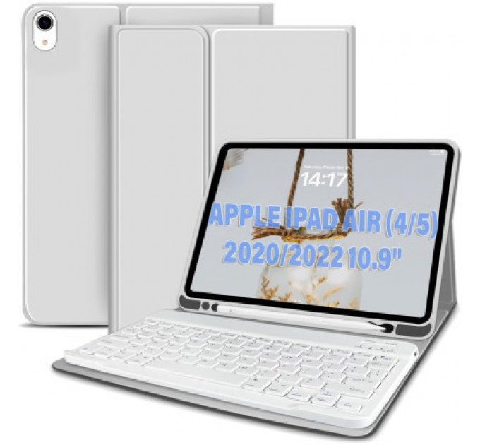 Чохол до планшета BeCover Keyboard Apple iPad Air (4/5) 2020/2022 10.9" Gray (711145)