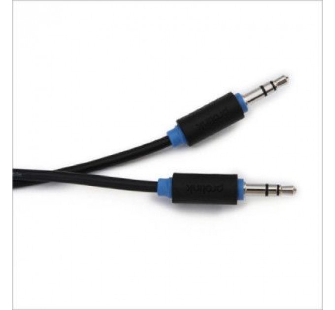 Кабель мультимедійний Jack 3.5mm папа/Jack 3.5mm папа 0.5m Prolink (PB105-0050)