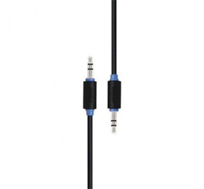 Кабель мультимедійний Jack 3.5mm папа/Jack 3.5mm папа 0.5m Prolink (PB105-0050)