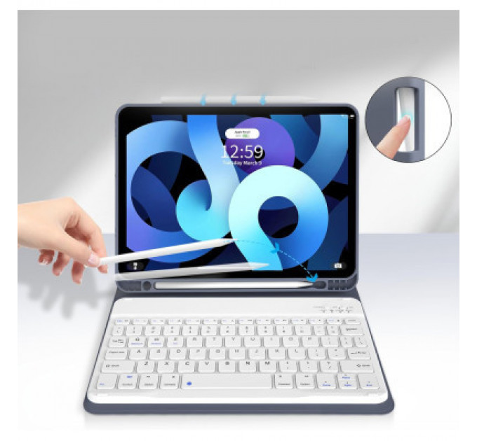 Чохол до планшета BeCover Keyboard Apple iPad Air 11" M2 2024 Purple (711399)