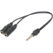 Defender Перехідник Jack 3.5mm M 4pin to 2 Jack 3.5mm F (Audio+MIC) Headset Jack Defender (63012)