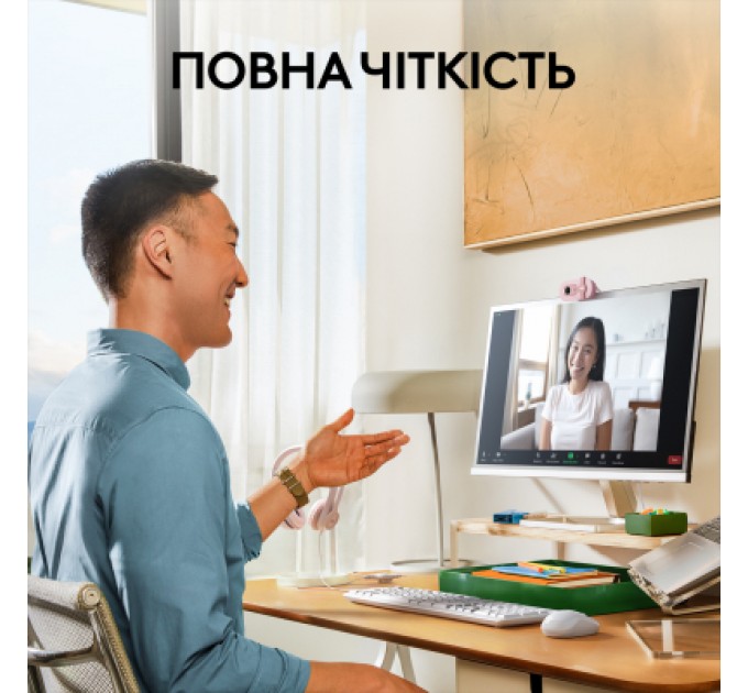 Веб-камера Logitech Brio 100 Full HD Rose (960-001623)