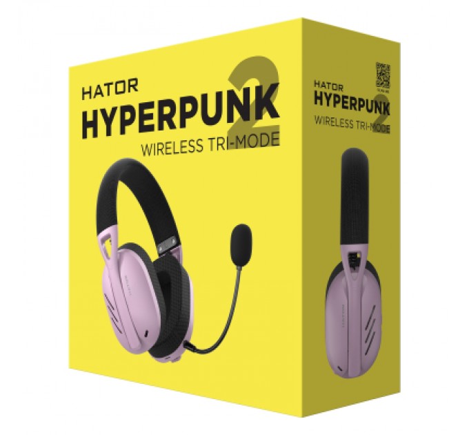Навушники Hator Hyperpunk 2 Wireless Tri-mode Black/Lilac (HTA-859)