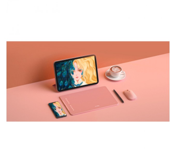 Графічний планшет XP-Pen Deco 01V2 Pink