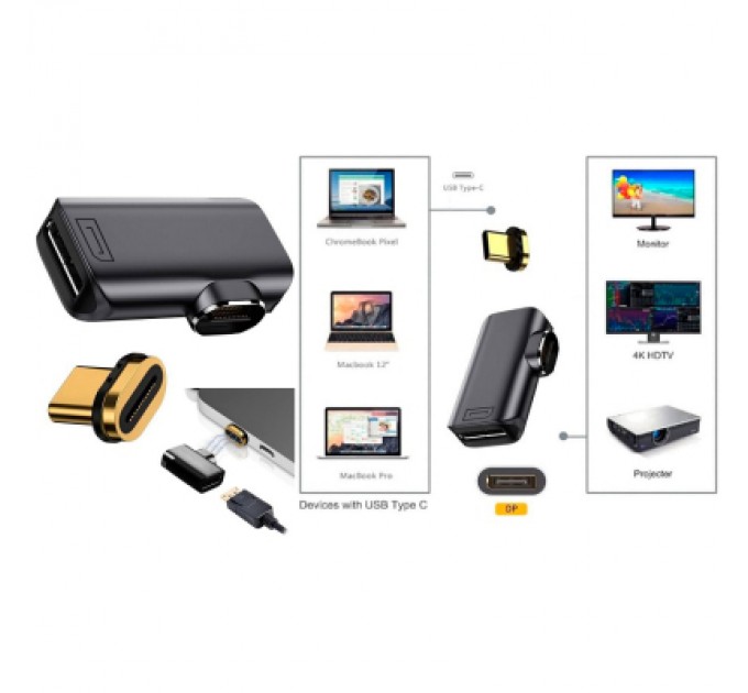 Перехідник USB-C to DisplayPort 8K60Hz PowerPlant (CA914265)