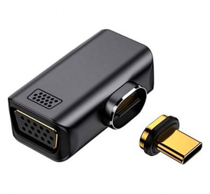 Перехідник USB-C to VGA 1080P60Hz PowerPlant (CA914289)
