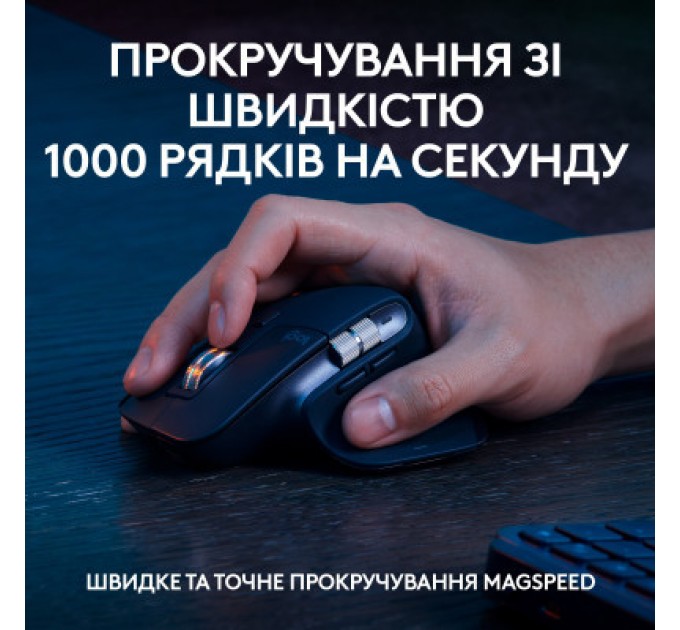 Комплект Logitech MX Keys S Plus Palmrest Wireless UA Graphite (920-011614)