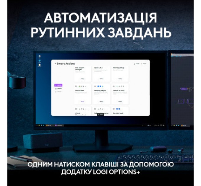 Комплект Logitech MX Keys S Plus Palmrest Wireless UA Graphite (920-011614)