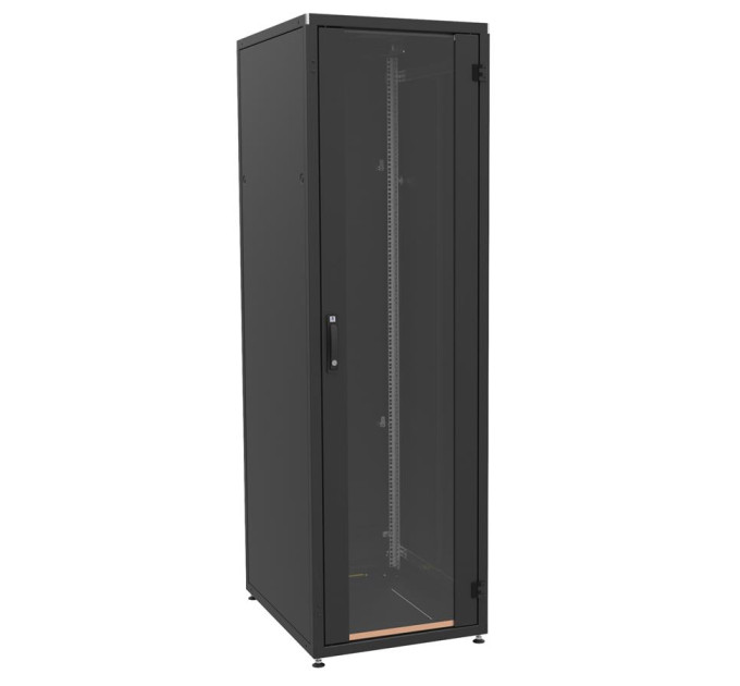 Zpas Шафа напольна Zpas 42U 600x800 glass door black (IT-426080-69AA-2-161-FP)