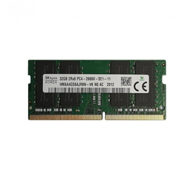 Модуль пам'яті для ноутбука SoDIMM DDR4 32GB 2666 MHz Hynix (HMAA4GS6AJR8N-VK)