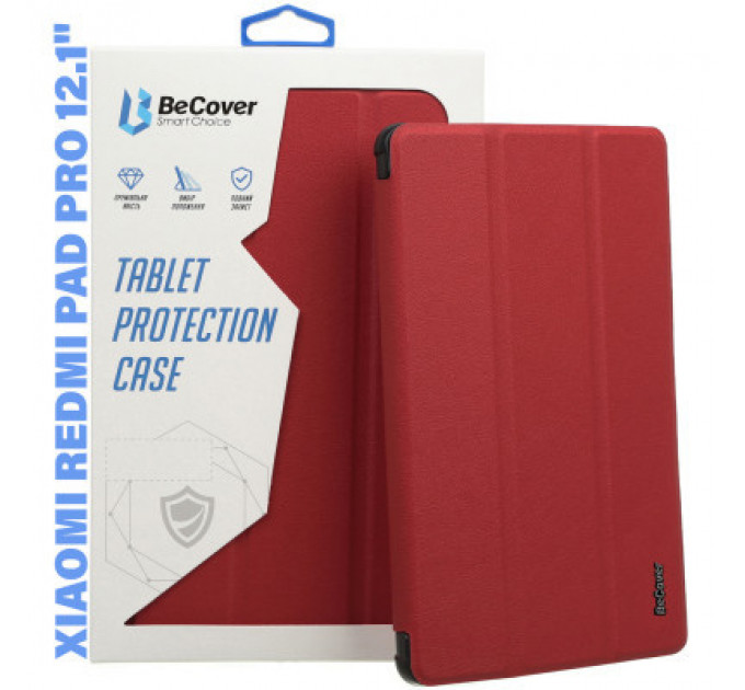 Чохол до планшета BeCover Smart Case Xiaomi Redmi Pad Pro 12.1'' Red Wine (711304)