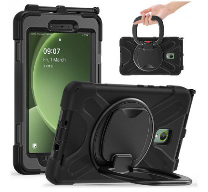 Чохол до планшета BeCover Heavy Duty Case With Stand Holder Samsung Galaxy Tab Active 5 SM-X306B 8" Black (710950)