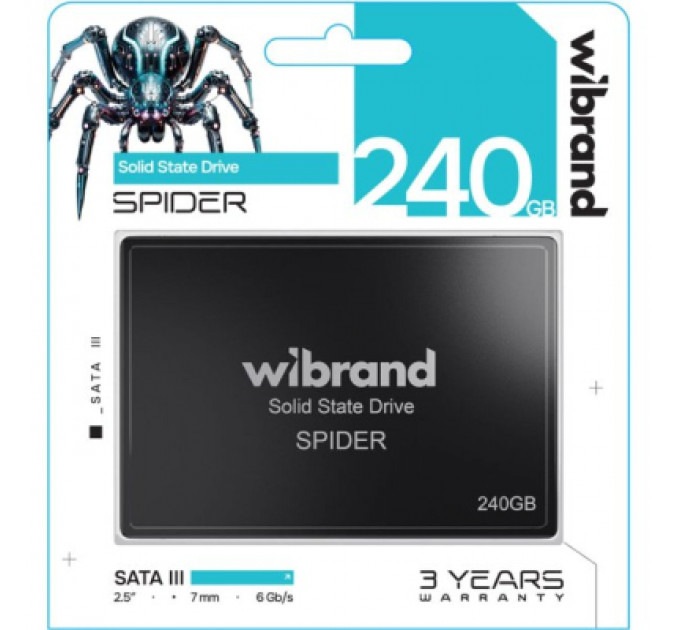 Накопичувач SSD 2.5" 240GB Spider Wibrand (WI2.5SSD/SP240GBST)