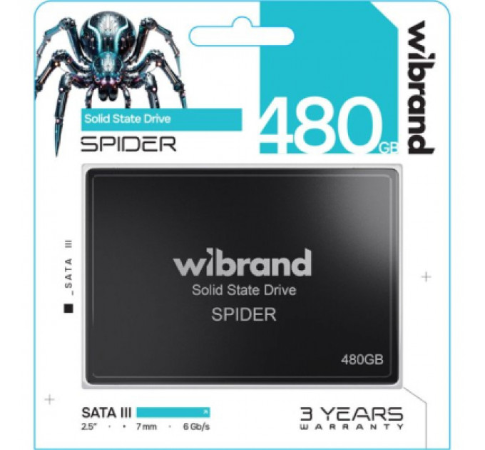 Накопичувач SSD 2.5" 480GB Spider Wibrand (WI2.5SSD/SP480GBST)