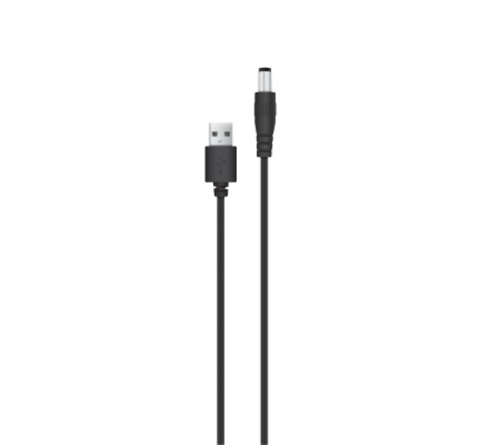 Piko Кабель живлення Piko Кабель живлення ACCLAB USB to DC, 5,5х2,5 мм, 5V, 1,5A (чорний) (1283126552823)