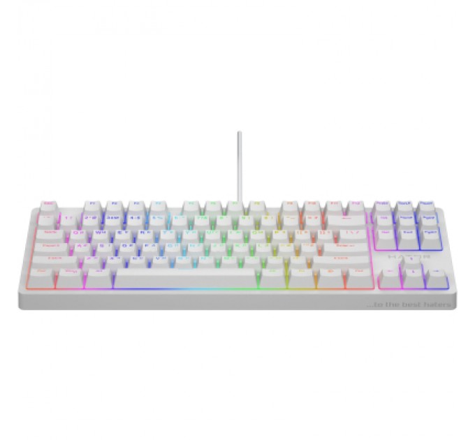 Клавіатура Hator Rockfall 2 Mecha TKL Orange USB White (HTK-521)